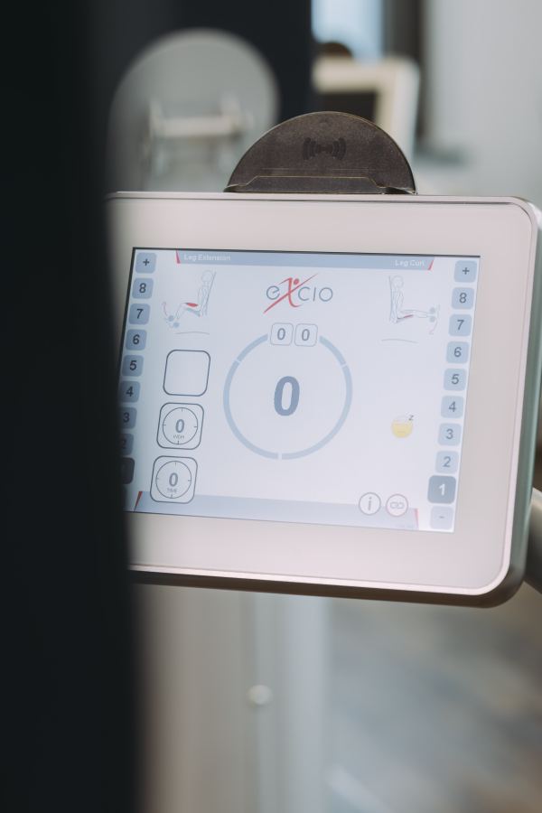 The display on the machine