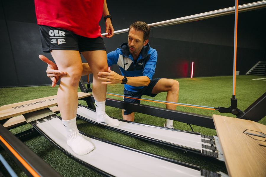 Exercise under the coach's guidance