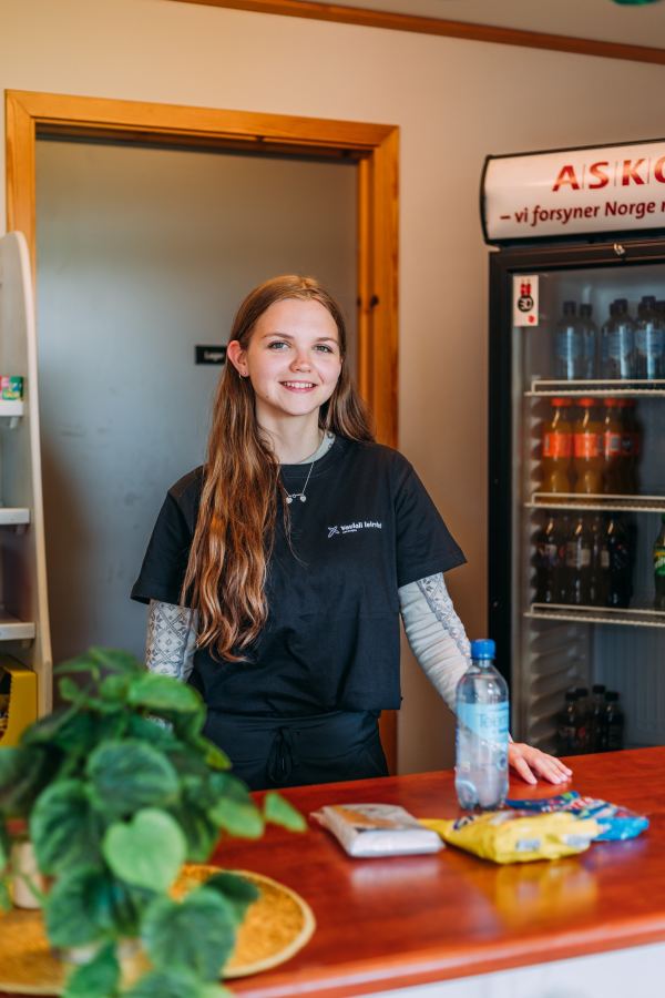 At the kiosk